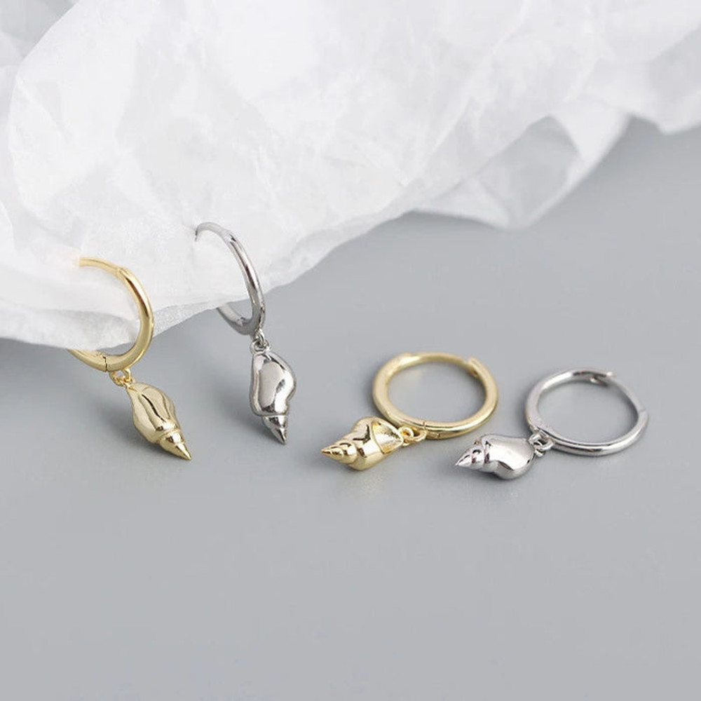 Anyco Fashion Earrings Summer Beach Geometric Shell 2