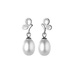 anyco fashion earrings silver 925 sterling elegant synthetic pearl