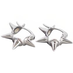 anyco buckle earrings punk minimalist rivets ear buckle