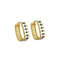 Anyco Hoop Fashion Earrings Statement Checkerboard Enamel Ear Buckle 0