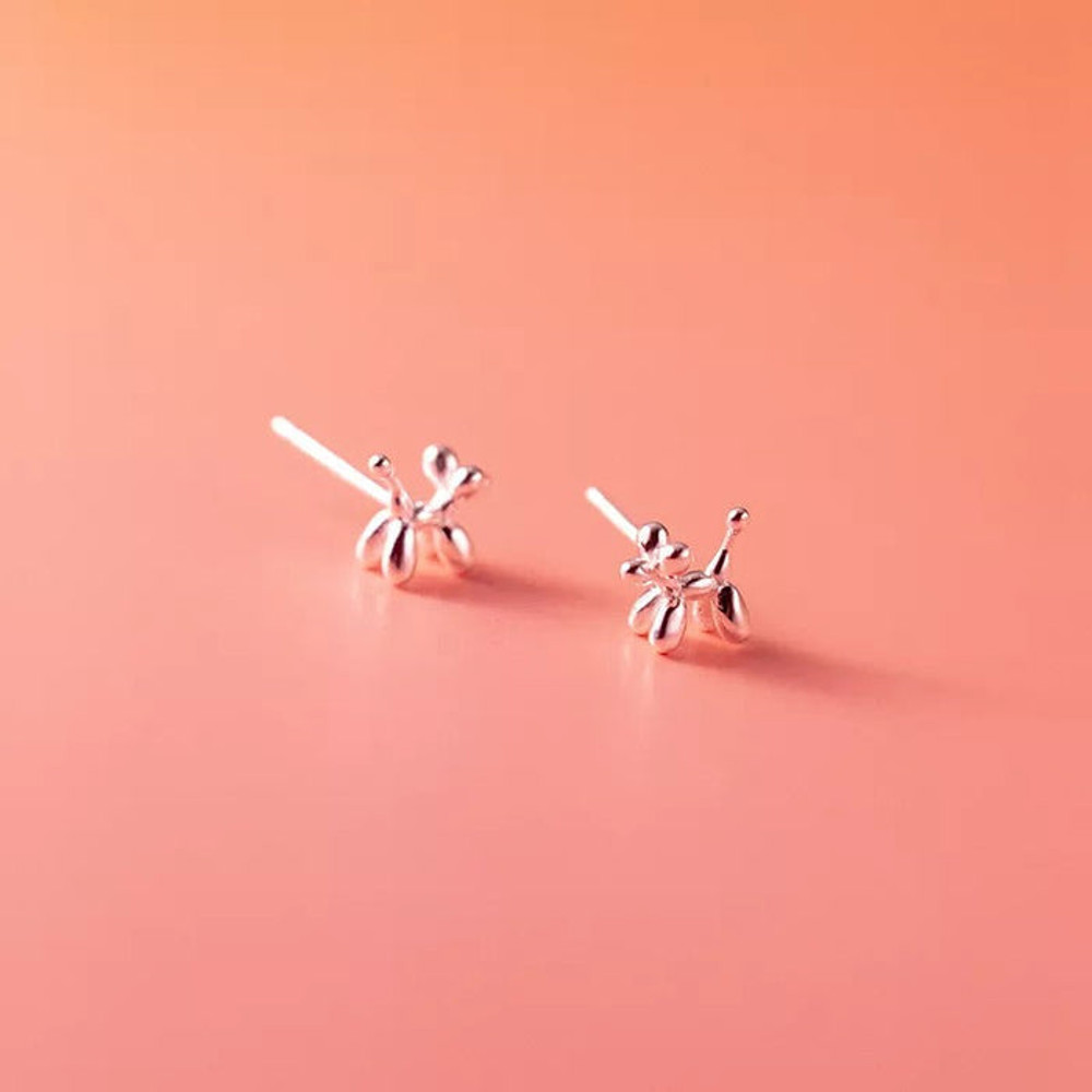 Anyco Fashion Earrings Silver 925 Sterling Cute Cartoon 3