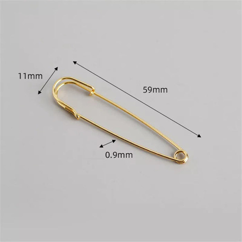 Anyco Earrings Sterling Silver Punk Personality Minimalist Pin 4