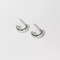 Anyco Fashion Earrings Silver 925 Sterling Minimalist Glossy 1