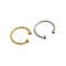 Anyco Earrings Punk Rock Twist Circle Gold Ear Clip Hoop 1