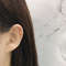 Anyco Earrings Punk Rock Twist Circle Gold Ear Clip Hoop 5