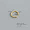 Anyco Earrings Punk Rock Twist Circle Gold Ear Clip Hoop 6
