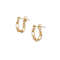 Anyco Fashion Earrings Gold 925 Sterling Silver Bohemian Link Chain 0