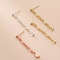 Anyco Fashion Earrings Gold 925 Sterling Silver Bohemian Link Chain 2