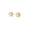 Anyco Fashion Earrings Gold Cute Snowflake Synthetic Pearl 0