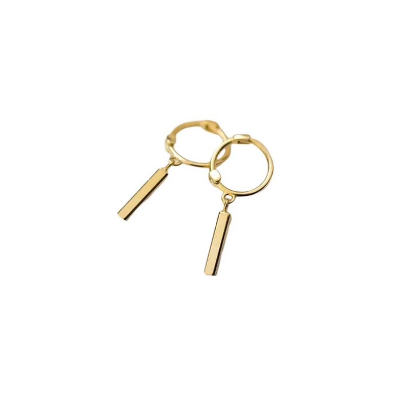 Anyco Fashion Earrings Gold Bohemian Geometry Stick Tassel Stud 0