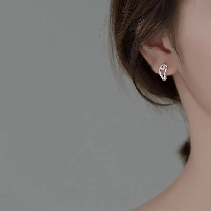 Anyco Fashion Earrings Silver 925 Sterling Romantic Unique Angel 4