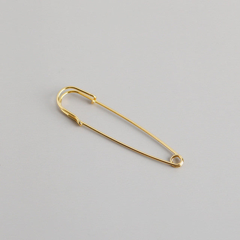 Anyco Earrings Gold Plated Punk Personality Minimalist Pin 1