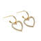 Anyco Earrings Gold Plated Classic European Love Heart Pendant Drop 0