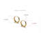 Anyco Fashion Earrings Gold Simple Punk Circle Huggies 4