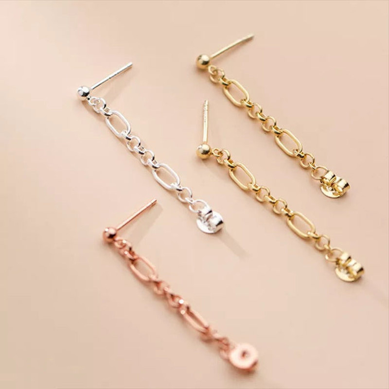Anyco Fashion Earrings Rose Gold 926 Sterling Silver 2