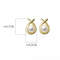 Anyco Fashion Earrings Gold 925 Sterling Silver Simple Geometric Line 5