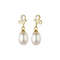 Anyco Fashion Earrings Gold 925 Sterling Silver Elegant Synthetic Pearl 0