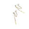 Anyco Fashion Earrings Bohemian Gold Link Chain Bead 0