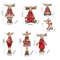 Anyhouz Christmas Deer Elk Doll Holiday Home Decoration Ornaments 9