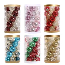 anyhouz christmas tree balls 25pc set holiday hanging decoration