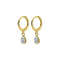 Anyco Fashion Earrings Gold 925 Sterling Silver Sweet Water Drop 0