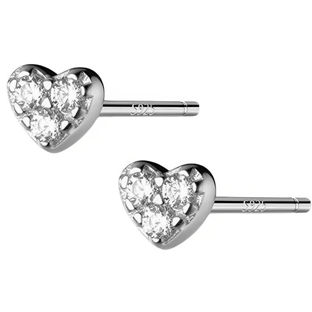 Anyco Fashion Earrings Silver 925 Sterling Romantic Love 1