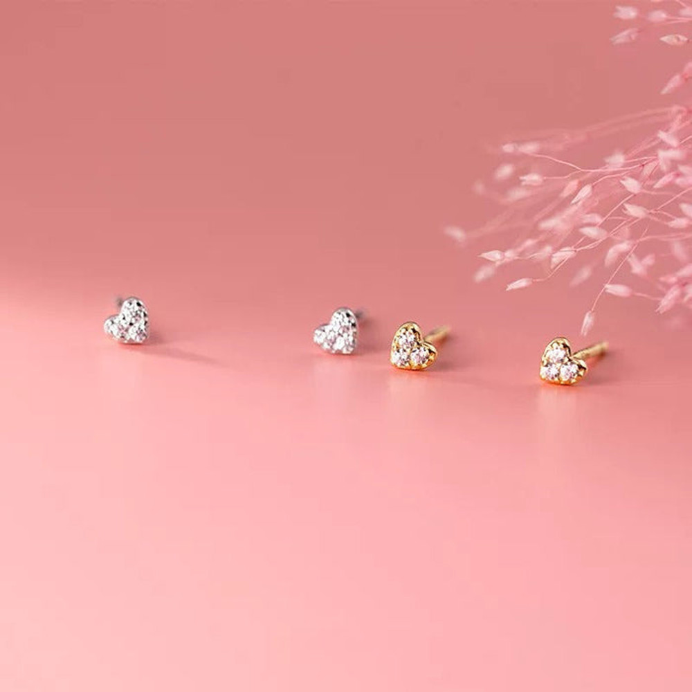 Anyco Fashion Earrings Silver 925 Sterling Romantic Love 2