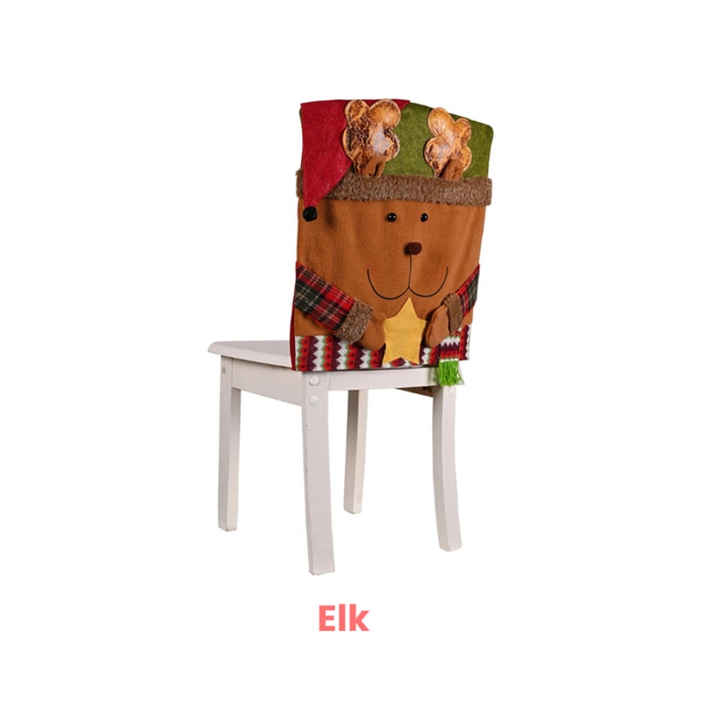 Anyhouz Christmas Chair Cushion Cover Home Style Decor Stool 4