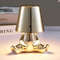 Anyhouz Hotel Lightning Lamp Rechargeable Gold Little Man Sitting Front Position Table Lamps 0