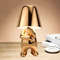 Anyhouz Hotel Lightning Lamp Rechargeable Gold Little Man Thinking Position Table Lamps 0