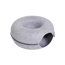 anywags pet bed grey cat tunnel dual use indoor