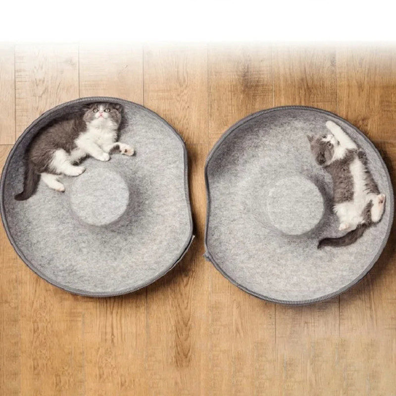Anywags Pet Bed Grey Cat Tunnel Dual Use Indoor 4