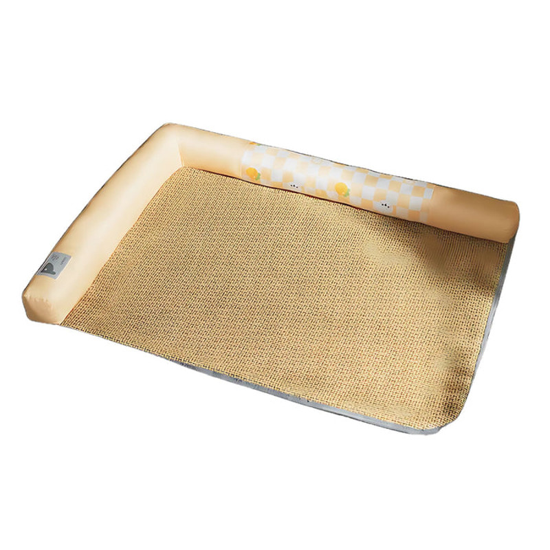 Anywags Pet Bed Yellow Bilateral Breathable Cooling Mat 1