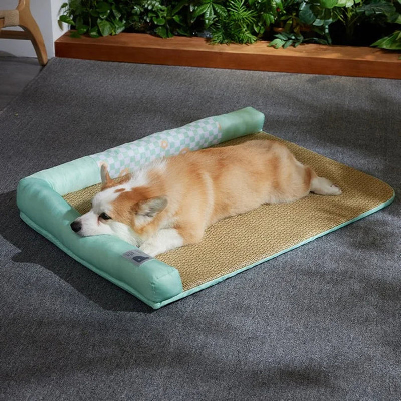 Anywags Pet Bed Yellow Bilateral Breathable Cooling Mat 2