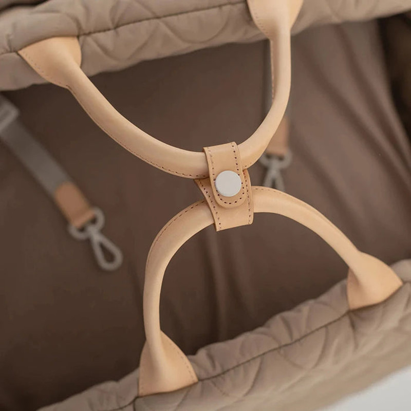 Anywags Pet Bed Beige Portable Carrier Washable 3