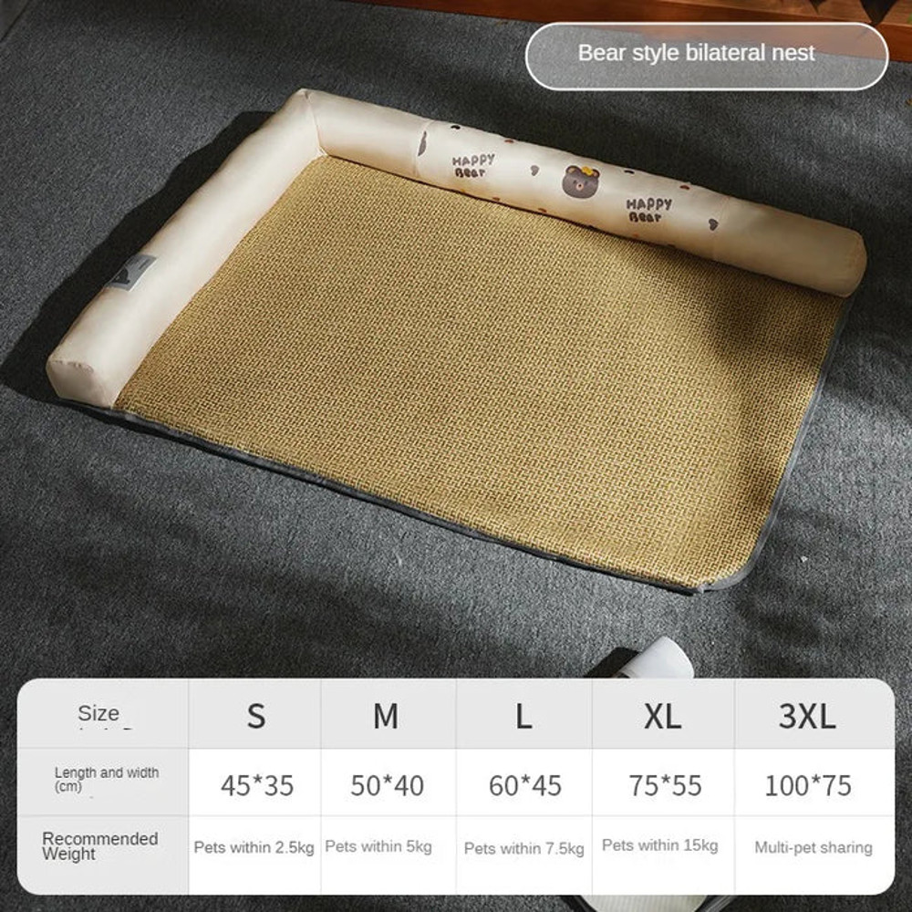 Anywags Pet Bed Bear Style Bilateral Breathable Cushion 5