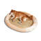 Anywags Pet Bed Orange Rabbit Rattan Cooling Mat 1
