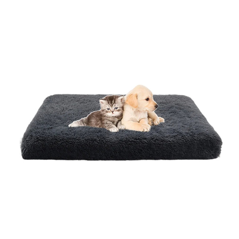 Anywags Pet Bed Dark Gray Removable Calming Soft 0