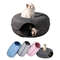Anywags Pet Bed Pink Cat Tunnel Dual Use Indoor 4