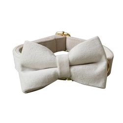anywags pet bow collar white supplies dog