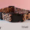 Anywags Pet Collar Brown Leopard Sytlish 1