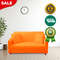 Anyhouz Sofa Cover Plain Orange Style And Protection For Living Room 1