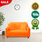 Anyhouz Sofa Cover Plain Orange Style And Protection For Living Room 2