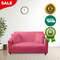 Anyhouz Sofa Cover Plain Rose Red Style And Protection For Living Room 1