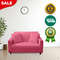 Anyhouz Sofa Cover Plain Rose Red Style And Protection For Living Room 2
