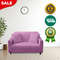Anyhouz Sofa Cover Plain Light Purple Style And Protection For Living Room 2