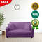 Anyhouz Sofa Cover Plain Purple Style And Protection For Living Room 1