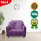 Anyhouz Sofa Cover Plain Purple Style And Protection For Living Room 3