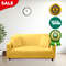 Anyhouz Sofa Cover Plain Yellow Style And Protection For Living Room 0