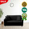 Anyhouz Sofa Cover Plain Black Style And Protection For Living Room 1